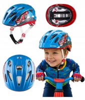 KASK ROWEROWY Dla DZIECKA ALPINA Ximo Flash BEZPIECZNY NIEBIESKI SM 45-49cm
