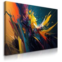 Obraz Do Sypialni Abstrakcja Impresja Farba Nowoczesny Wzór 30cm x 20cm