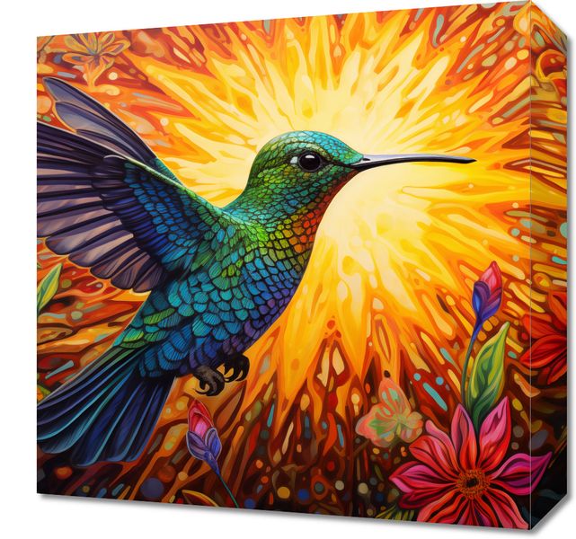 Obraz 40x40cm Koliber Barw zdjęcie 1