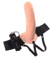 Strap-on z wibracjami pusty w środku