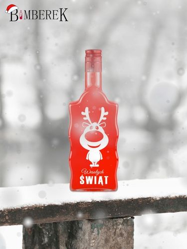 10x Butelki Szklane FALA 500ml z NADRUKIEM ŚWIĄTECZNYM na Prezent Nalewki na Arena.pl