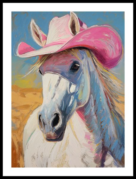 Plakat 40x55cm Różowy Kapelusz zdjęcie 3