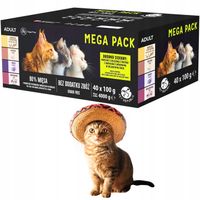 KARMA MOKRA DLA KOTA PET REPUBLIC Saszetka mix smaków 40 x 100g