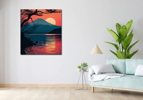 Obraz 90x100cm Góra Wieczorem na Arena.pl