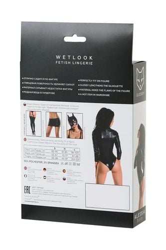 wetlook body dress alessia   black xl na Arena.pl