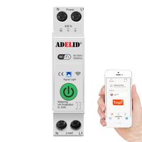 BEZPIECZNIK ADELID 10A-63A WIFI TUYA ZDALNE STEROWANIE POMIAR