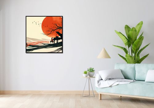 Plakat 80x80cm Pianistka na Arena.pl