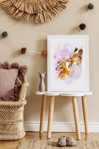 Plakat lisek lis lisia rodzina 70x100 cm na Arena.pl