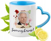 Kaczyński Kubek Błękitny Z Uszkiem W Kształcie Serca Na Prezent