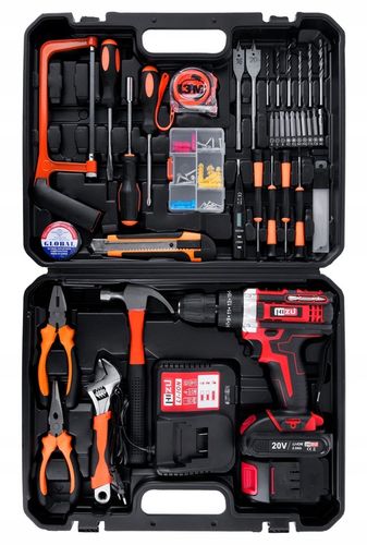 WIERTARKO WKRĘTARKA UDAROWA Z UDAREM ZESTAW NARZĘDZI +2xAKU +BITY na Arena.pl