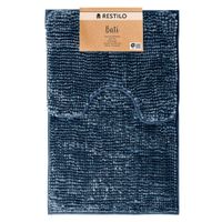 Dywanik łazienkowy mata Bati granatowy nowoczesny 50x80+40x50