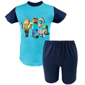 Krótka Piżama dziecięca Minecraft