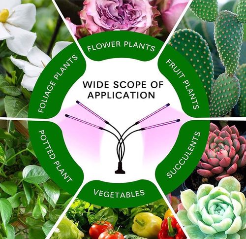 Lampa Do Uprawy Roślin 40W 80 Diod Led Grow Light na Arena.pl