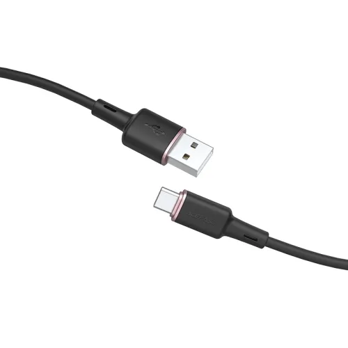 acefast kabel usb - usb typ c 1,2m, 3a czarny (c2-04 black) na Arena.pl
