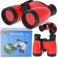 BEZPIECZNA LORNETKA PLASTIKOWA KOMPAS REGULOWANA OGNISKOWA 4X46 DLA DZIECI