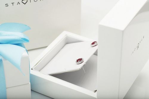 Złote kolczyki KBD3832 - Diament na Arena.pl