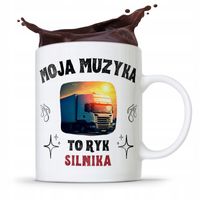 Dla Tirowca Kierowcy Kubek Muzyka To Ryk Silnika Z Nadrukiem Ze Zdjęciem