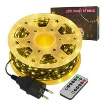 LAMPKI CHOINKOWE Świąteczne 500LED SZPULKA CIEPŁY BIAŁY Drucik DEKORACJA