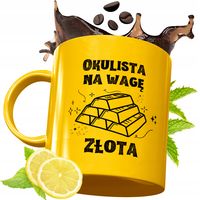 Złoty Kubek Premium Dla Okulisty Prezent Z Nadrukiem Ze Zdjęciem