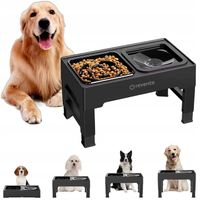 MISKI NA STOJAKU DLA PSA (NIECHLAPIĄCA + SPOWALNIAJĄCA) - REGULOWANE