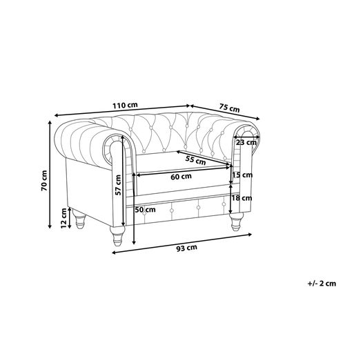 Fotel beżowy CHESTERFIELD na Arena.pl