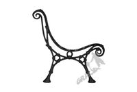 ŻELIWNA NOGA ŁAWKI NR 02 - LEŻĄCA ŁAWKA DO PARKU OGRODU RETRO