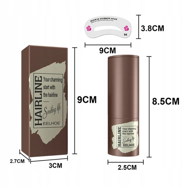 Stempel do brwi 24 szablony pomada Czarny brązowy zdjęcie 6