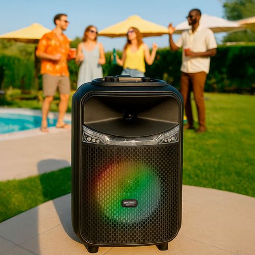 Głośnik z Mikrofonem Karaoke Bontempi Plastikowy 27 x 40 x 25 cm (2 Sztuk) na Arena.pl