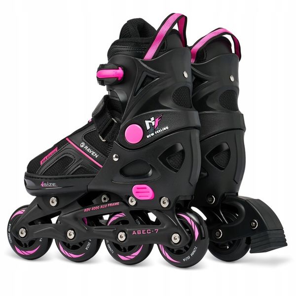 Rolki Regulowane RAVEN Pulse Black/Fuchsia 37-40 zdjęcie 7