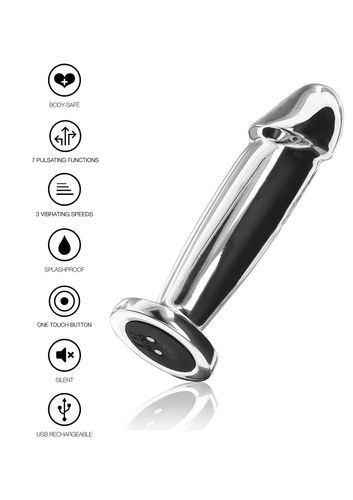 Buttplug Vibr. Penis Silver na Arena.pl