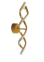 Kinkiet lampa wisząca LED spirala metalowa AT80-2KL-Gold