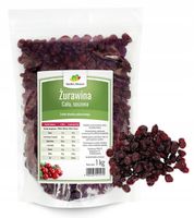 ŻURAWINA SUSZONA swieża CAŁA całojagodowa BEZ KONSERWANTÓW 1kg