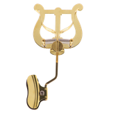 Lirka pulpit do puzonu na czarę dwie dźwignie mosiądz Złota Riedl 340