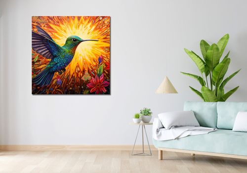 Obraz 100x100cm Koliber Barw na Arena.pl