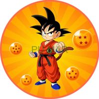 Opłatek na tort DRAGON BALL Postać Bajka Tekst Gratis