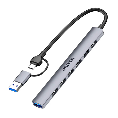 Unitek Hub USB-A/C 7w1 USB A z adapterem USB A 5 Gbps na Arena.pl