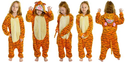Piżama kombinezon onesie kigurumi dziecięca przebranie tygrysek 134-140 na Arena.pl