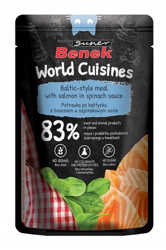 Saszetki dla kota Benek Kuchnie Świata Potrawki dla kota Mix smaków na Arena.pl