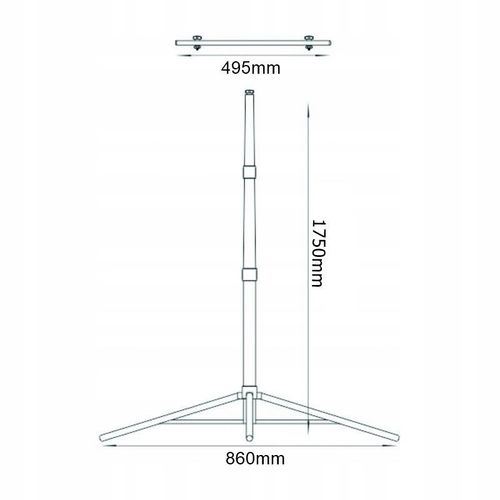 Halogeny budowlane na statywie 2x30W neutralny na Arena.pl