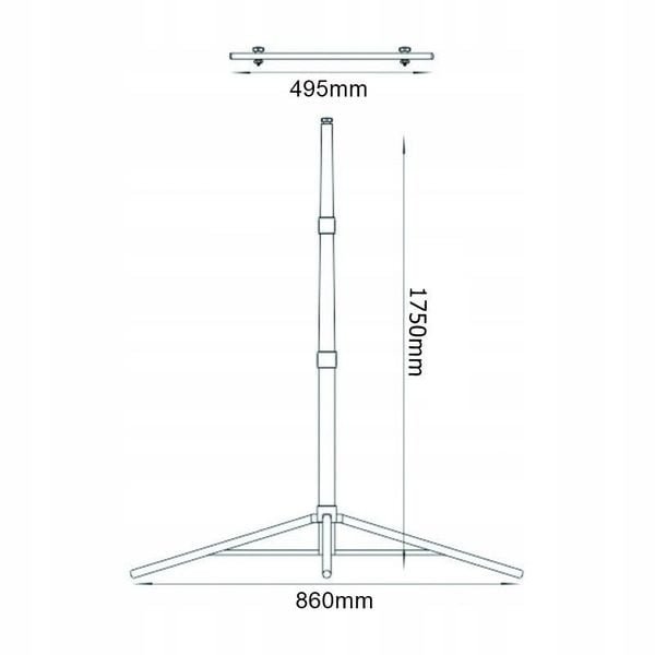 Halogeny budowlane na statywie 2x30W neutralny zdjęcie 7