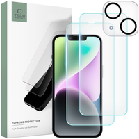 SZKŁO HARTOWANE TECH-PROTECT SUPREME SET 3-PACK IPHONE 14 CLEAR