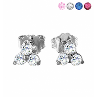 SREBRNE KOLCZYKI KWIATKI NA SZTYFT PRÓBA SREBRA 925 DOSTĘPNE RÓŻNE KOLORY