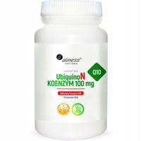 Aliness UBIQUINON Koenzym Q10 Ubichinon NATURALNY Serce KRĄŻENIE 100mg 100k
