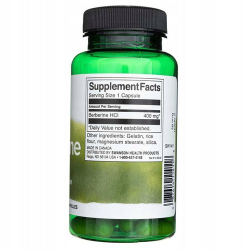 SWANSON BERBERYNA BERBERINE HCL ODCHUDZANIE CUKRZYCA TRAWIENIE JELITA 60K na Arena.pl
