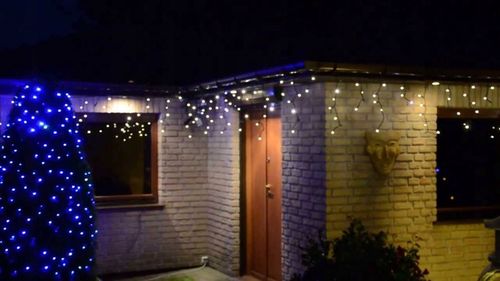 Kurtyna Świetlna LED 120 Sople Białe Ciepłe Flash Zewnętrzna IP44 8,7 m na Arena.pl