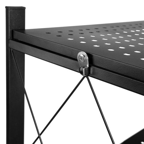 Regał składany GESTEL 5 poziomów czarny na kółkach na Arena.pl