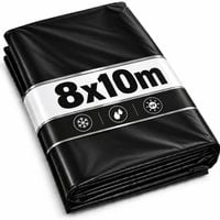 PLANDEKA WODOODPORNA GRUBA MOCNA PŁACHTA FOLIA OCHRONNA UV 8x10m