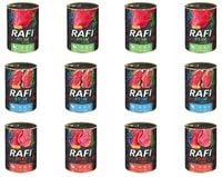 MIX KARMY MOKREJ DLA PSA 400G RAFI 3 SMAKI x 4 SZTUKI DZICZ. JAG. WOŁ.