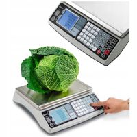 ELEKTRONICZNA WAGA SKLEPOWA Z LEGALIZACJĄ KALKULACYJNA DO 15kg DO SKLEPU