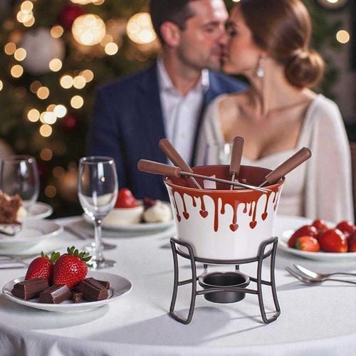 zestaw do fondue czekoladowego + widelczyki banquet choco dark na Arena.pl